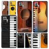 Роскошный чехол для телефона с музыкальным инструментом, гитарой и фортепиано для Xiaomi Redmi Note 12 11 10 Pro Plus 9S 9 8 7 9T 8T 9C 9A 5G K40, игровой чехол