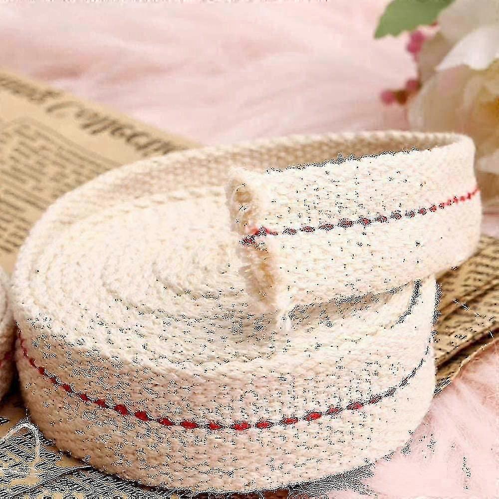 2025 Latest Model 8m / 4 Rolls Of Wick For Oil Lamps, 2m Long 20mm Wide Cotton