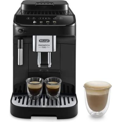 Кофемашина эспрессо с кофемолкой - De'Longhi - Magnifica evo - ECAM290.22.B - 4 рецепта - Черный
