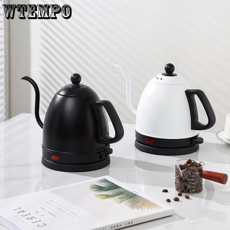 Stainlesss Steel Electric Kettle Hand Drip Coffee Thin 800ml Long Mouth Gooseneck Water Cooker Boiler Boiling Tea Pot Heater