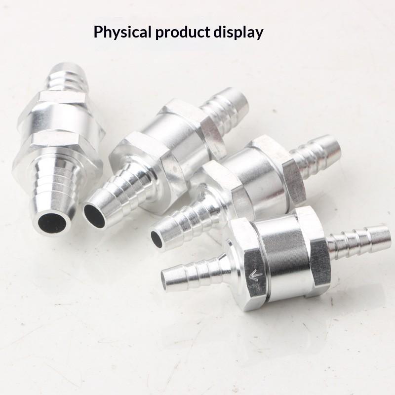 One-Way Non-Return Check Valve Aluminium Fuel Water Gas Air Vacuum Petrol Diesel 4 Size Valves 6/8/10/12Mm For Marine Automotive