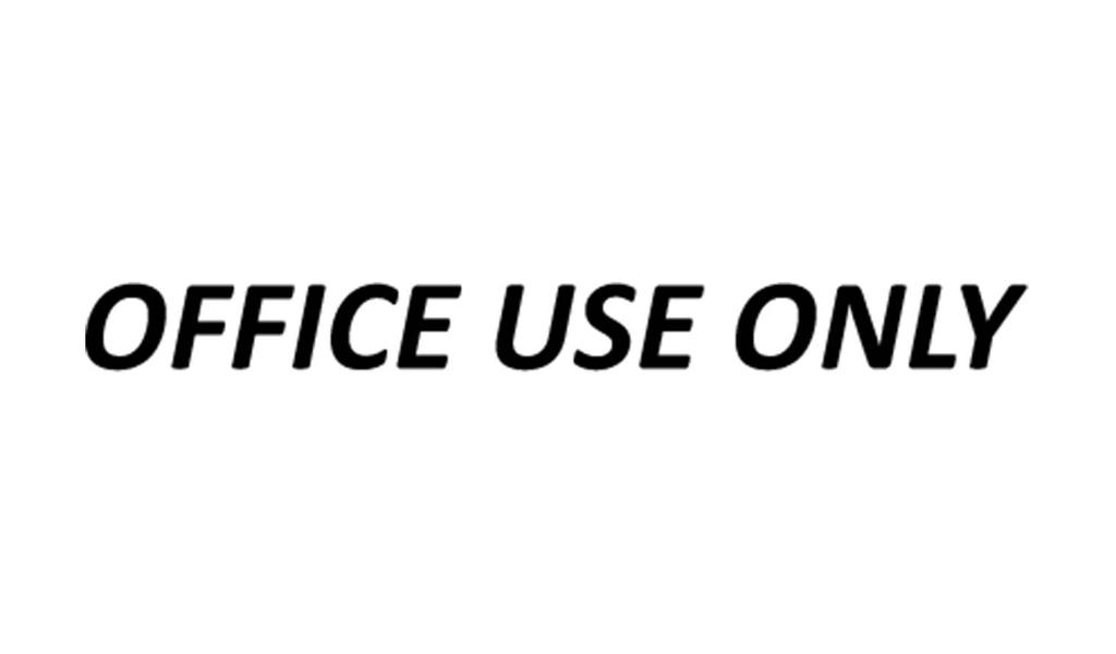 Printtoo Office Use Only Self Inking Rubber Stamp Pre-Inked Office Stamp- Home Office Business Stationery, Black- 42 x 9