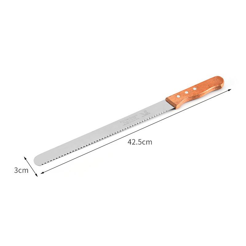 10/12/14 Inch Cake Cutting Knife Long Cutter Best Serrated Bread Knife Stainless Steel Loaf/Bread Slicer/Slicing