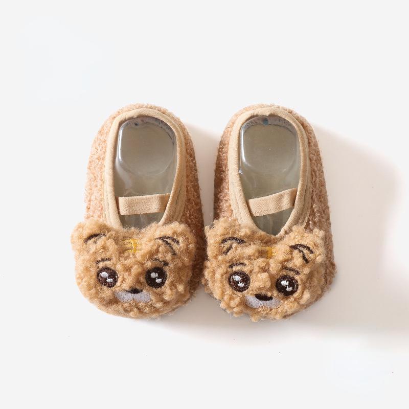 Zapatillas Baby Walking Shoes Autumn Winter New Indoor Boy Floor Socks Soft Sole Girl Casual Shoes Plush Baby Shoes Zapatos Niña