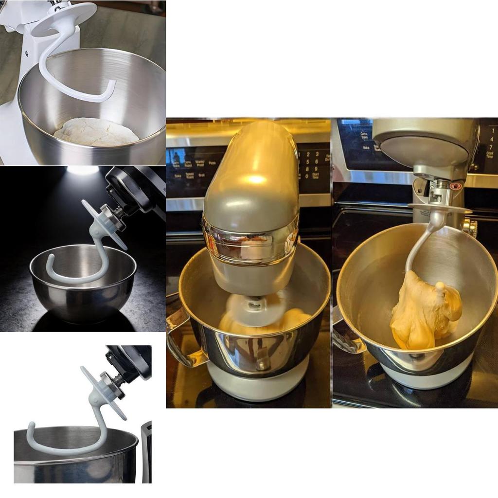 Крюк для теста Kitchenaid с алюминиевым покрытием для моделей K45dh, KSM90, K45
