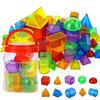 Children Transparent Blocks Montessori Toys 3D Geometric Shapes DIY Sensory Play Parish Educational Learning Light Table Toys