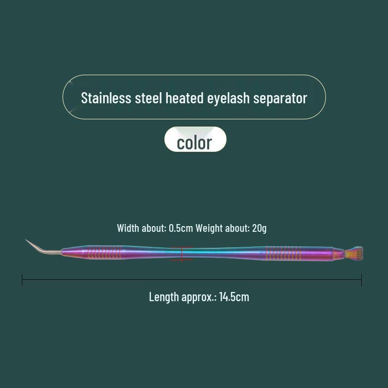 Двусторонняя нержавеющая сталь Инструмент для ресниц и бровей: Расчесывайте, завивайте и придавайте форму с точностью