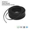 100m Soft Flexible Heating Cable Pipe Freeze Protection Self-regulating Warm Wire 220V 20W/m Flame Retardant Heating Cable