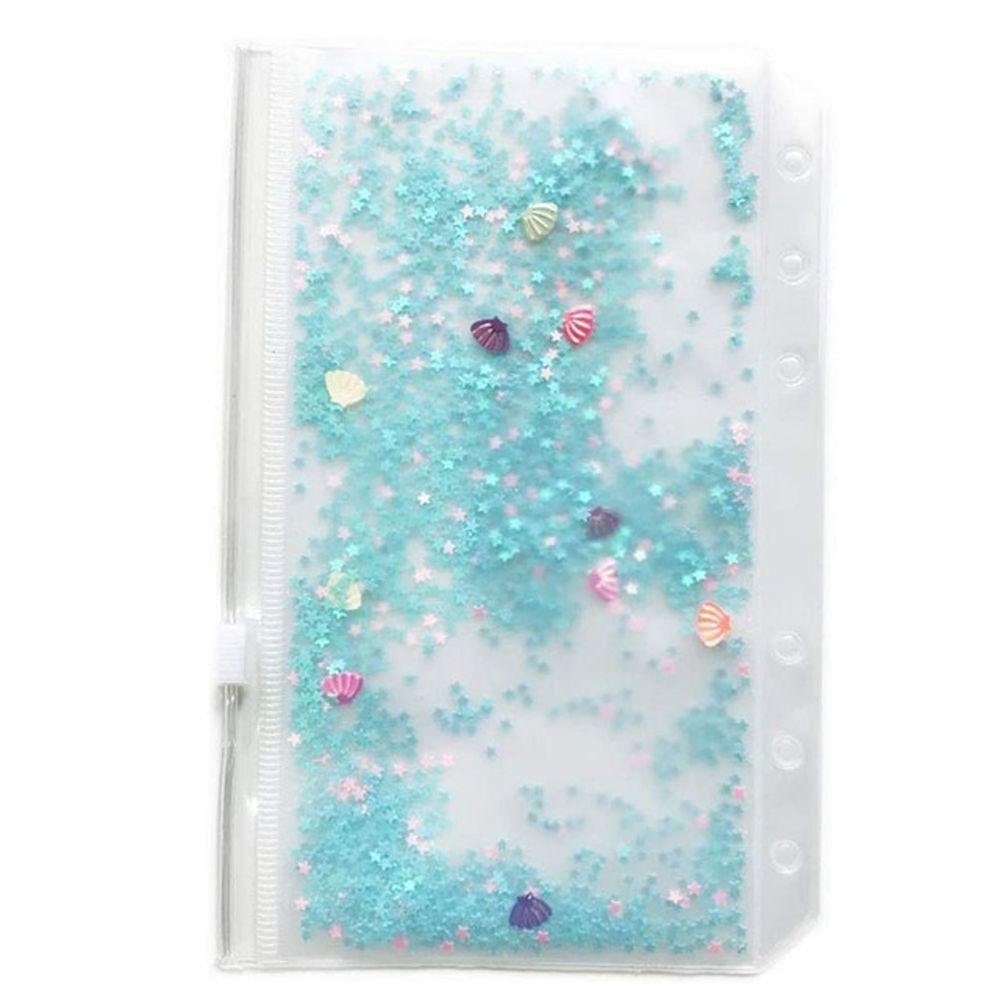 PVC Loose Leaf Standard 6 Hole File Storage Bag A5/A6 Binder Storage Pouch Inner Pocket File Holder