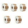 500 Pieces Per Roll Kraft Paper Circular Self-adhesive Label Paper Item Classification Name Sticker Personalized Label
