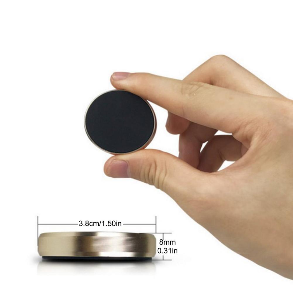 Магнитный автомобильный держатель для телефона на приборную панель, мини-круглая подставка в машину для iPhone, Redmi, Xiaomi, металлический магнит, GPS-крепление