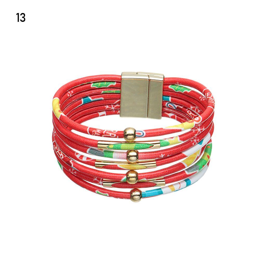 Retro Elegant Women Wrist Bands Leopard Leather Bracelets Multilayer Bangles Wide Wrap Bracelet