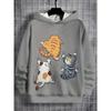 Mens Royal Cat 3D Print Hoodie For Men Women Casual Long Sleeve Hooded Sweatshirt Animal Hoodie Men Clothes Kitten Coat Cartoon