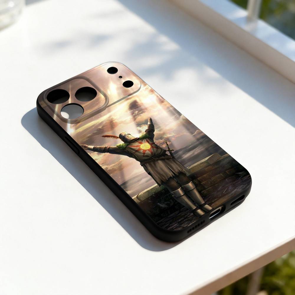 D-Dark-S-Souls Game Cool Phone Case For iPhone 17,16,15,14,13,12,11,Pro,Max,Plus,E,SE4,Air,Mini Black Precise Hole Matching