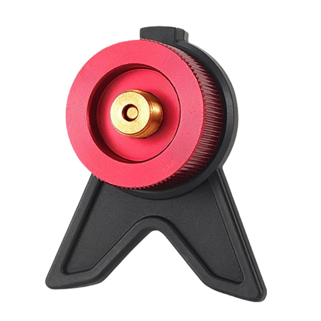 Gas Tank Adapter with Fixed Bracket Camping Gas Stove Conversion Head Gas Tank Self-Locking Conversion Stove Head