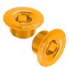 2pcs M18 Bicycle Crank Cover Screw Cap Dustproof Waterproof Aluminum Alloy Parts for Prowheel