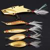 5шт набор жестких приманок рыболовные приманки совок блестящий ломтик стиль металлическая приманка