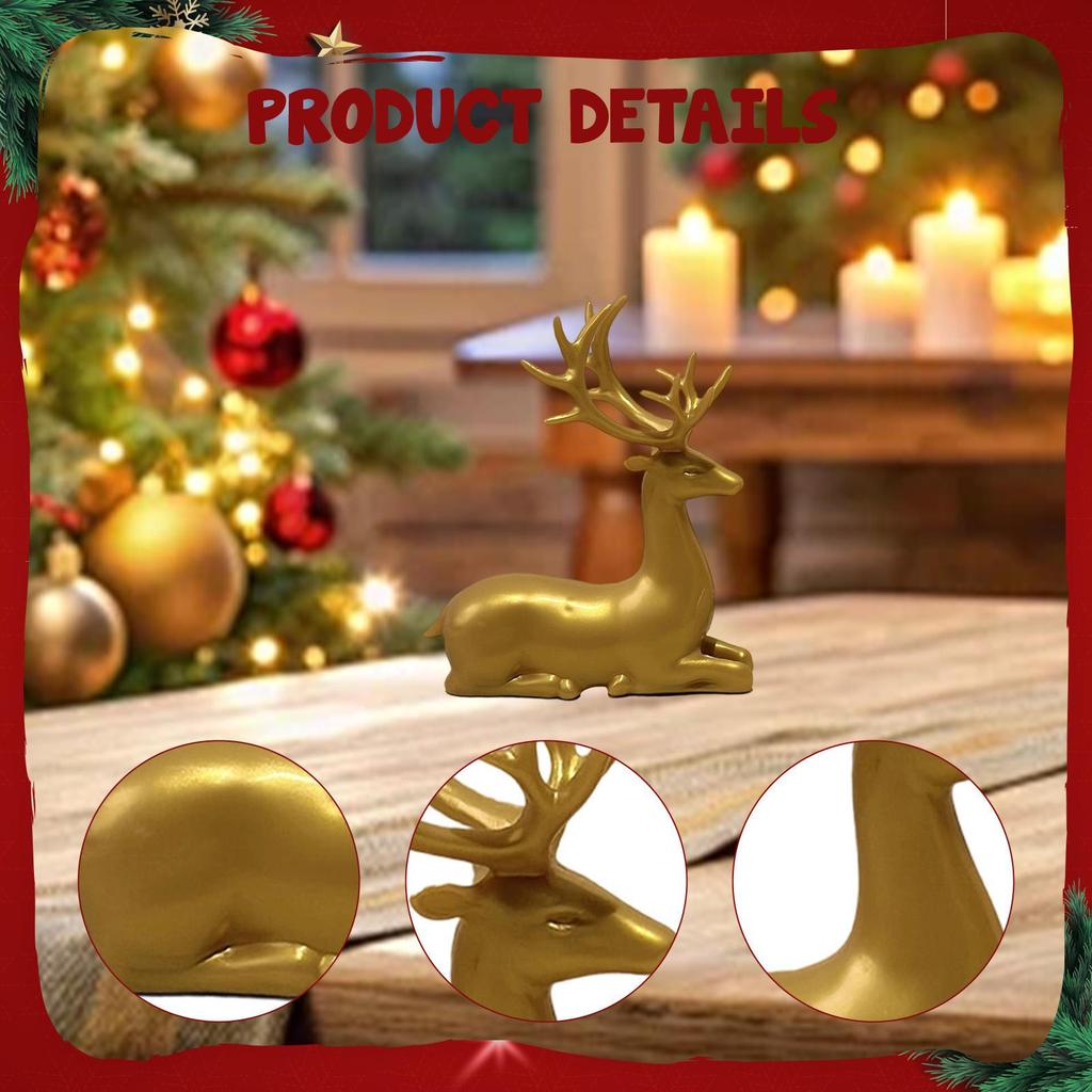 Статуэтка лося Скульптура животного Коллекционный Современный Орнамент Искусство Ремесло Фигурка оленя для Стола ТВ-Тумбы