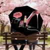 1PC high heel lipstick Umbrella-8-Rib Reinforced Portable Folding Travel Suitable for All Seasons Outdoor Daily Use-J324