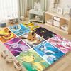 Lovely Eevee Character Carpet Cute Pocket Monster Printed Area Rug for Girls Teens Bedroom Decoration