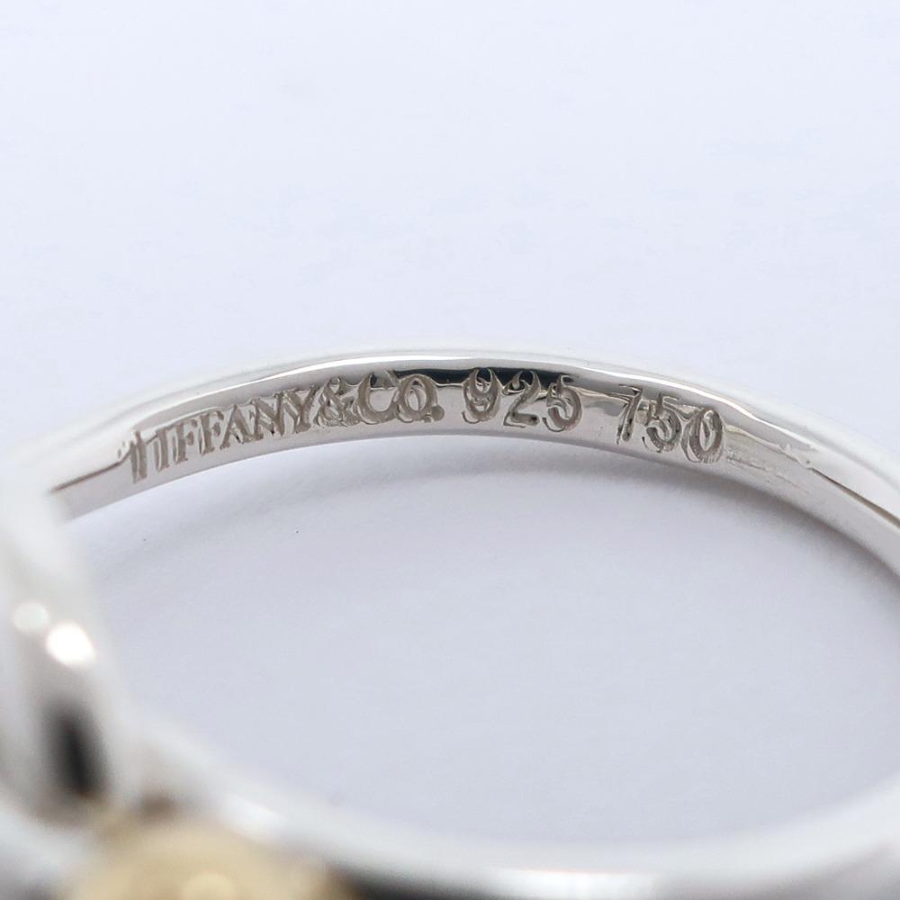TIFFANY&Co. Love Knot Ring Silver925/K18 Yellow Gold #5.8(US Size) 3.0g Women Used