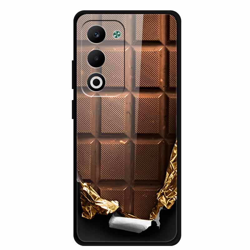 Glass Back Cover For Oppo A5 5G 2025 Phone Case 6.67" Hard Tempered Glass Case For Oppo A5i Pro 4G Case A5iPro Soft Bumper Shell