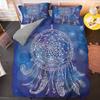 Dreamcatcher Duvet Cover Set Psychedelic Bohemian 3D Print King Queen Polyester Comforter Cover for Kids Boys Girls Bedding Set