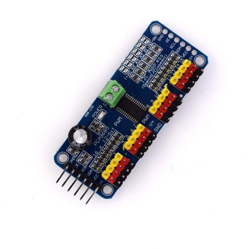 2PCS PCA9685 PWM Servo Motor Driver Module 12-bit 16 Channel Motor Control Board for RPi Development Board