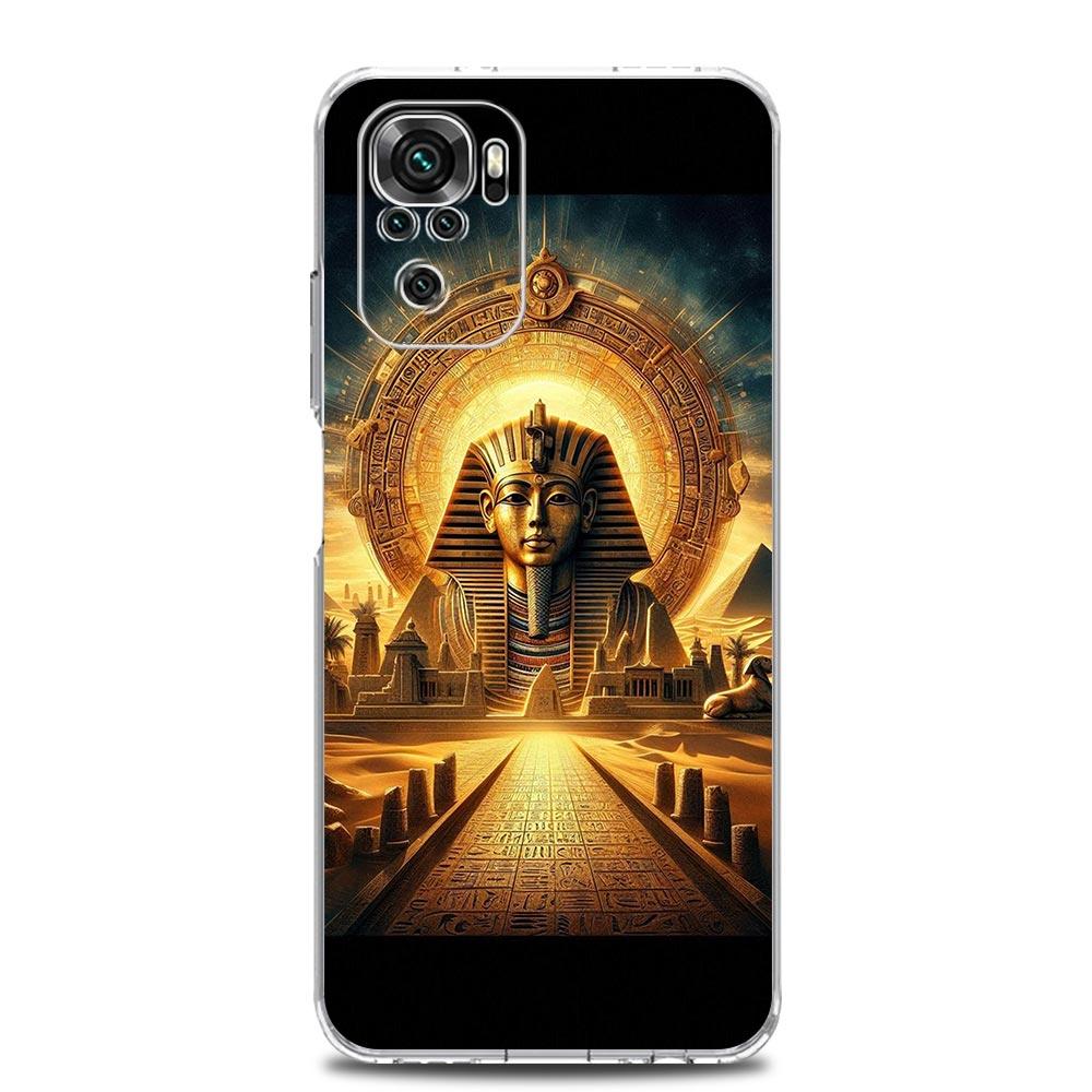 Чехол для телефона для Xiaomi Redmi Note 15 14 13 12 4G 10 11 Pro Plus 5G 14C 13C 12C 10C Обложка Древний Египет Египетский Бог пирамида
