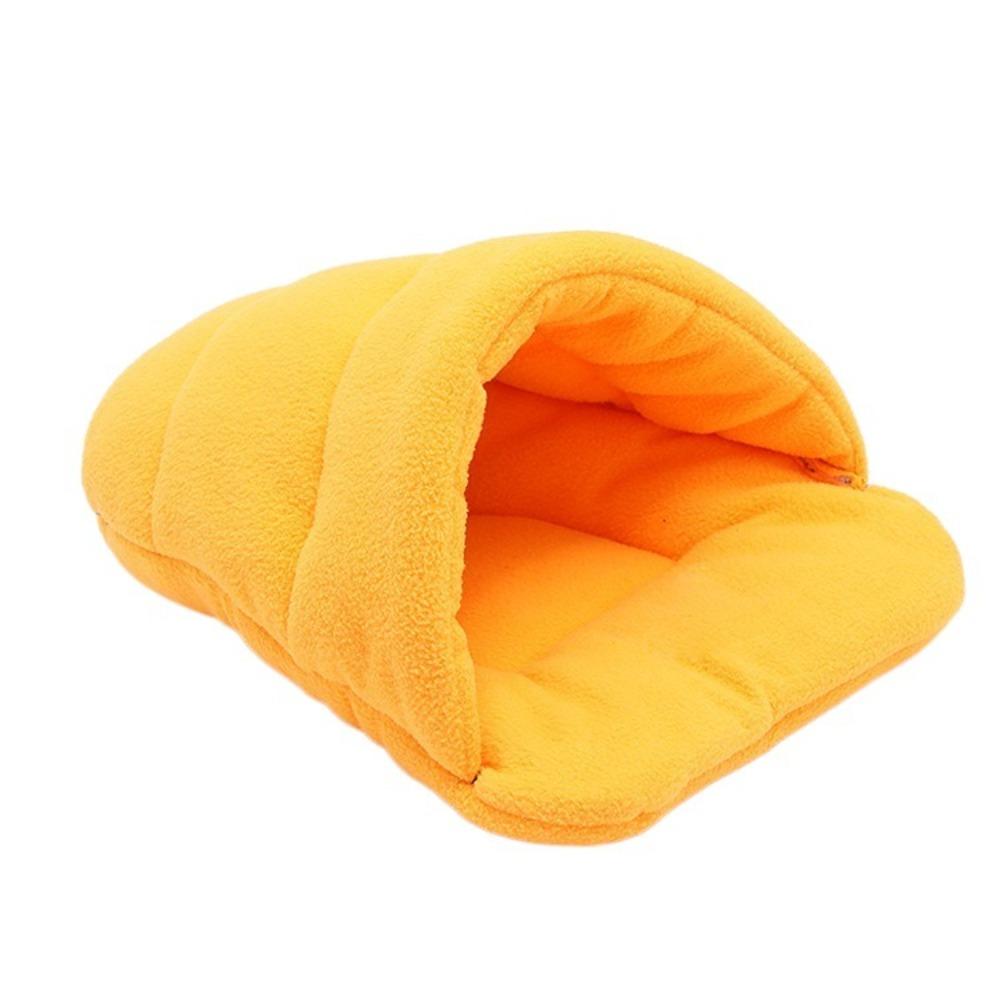 Fleece Pet Bed Sweat-absorbent Pet House Kitten Mat Sleeping Bag Small Pet