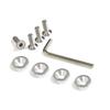 (4) JDM Racing Style Silver Aluminum Washers Bolts Kit For Car Fender Bumper etc