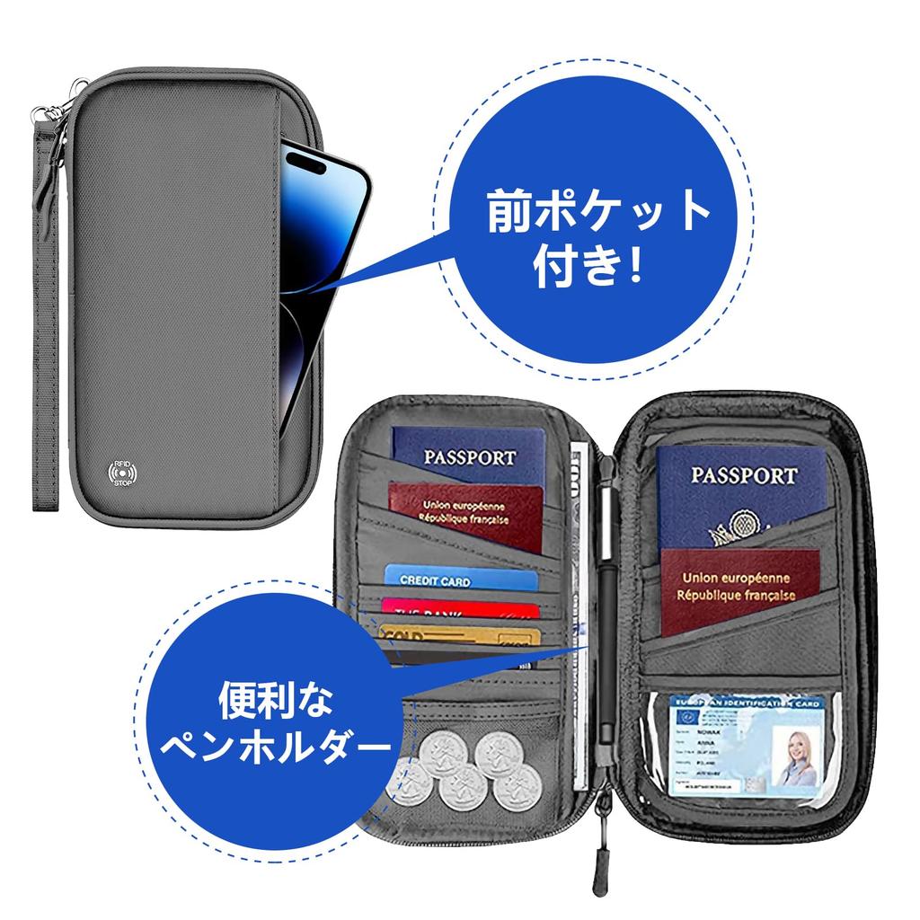 Паспорт Сберегательная книжка Сберегательная книжка Большая Серая [amifun] Чехол, Защита от скимминга, Водонепроницаемый, Чехол, Держатель, Антимагнитный, Защита от скимминга, Вместимость, RFID,