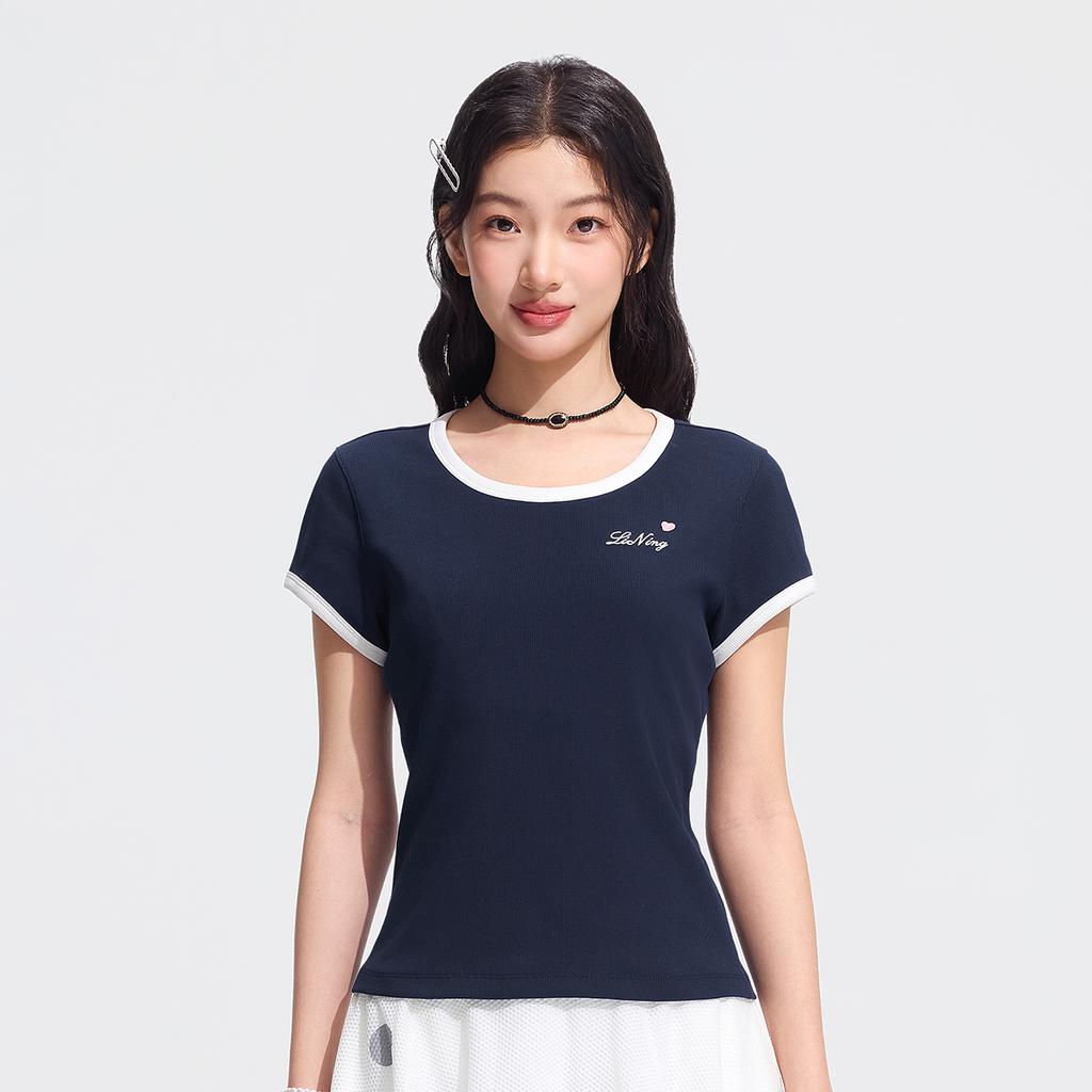 Женская футболка с круглым вырезом и логотипом из серии Li Ning Sports Lifestyle ATSW268-2