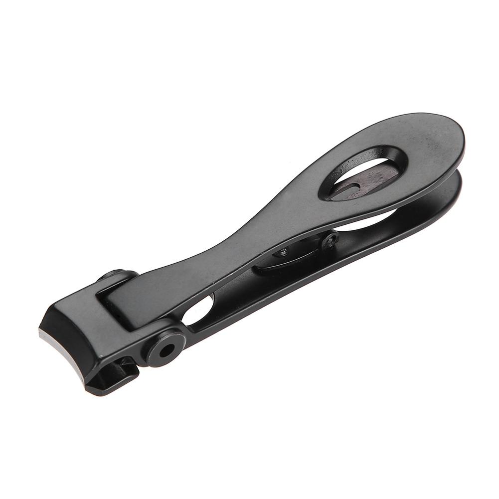 Портативные кусачки для ногтей из нержавеющей стали, инструмент для маникюра и педикюра, маленькие, черные.