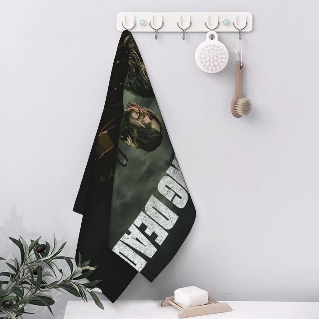 The Walking Dead Gaming Games Soft Face Towel Quick Dry Pool Bath Cotton Towels Absorbent Quick