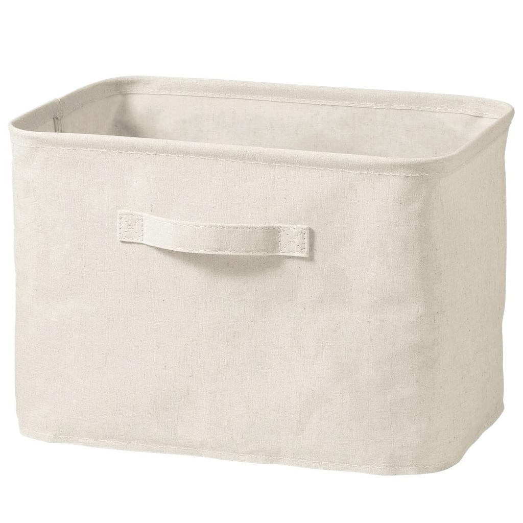 MUJI Soft 37cm x 26cm x 26cm Polyester Item 12403487 Box, Medium, (W) (D) (H), Linen, Rectangular, Number