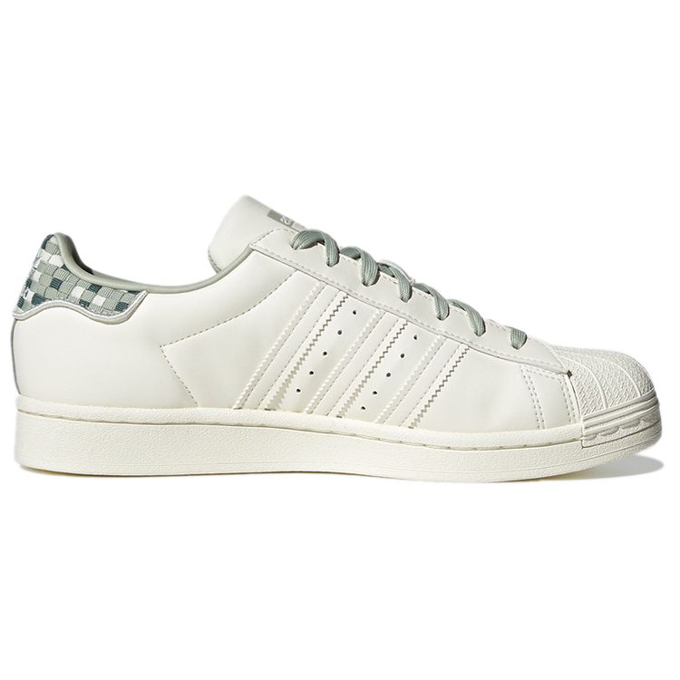 Adidas Originals Superstar Casual Low-Top Sneakers Women Sneakers White Green GY4156