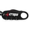 Crops MINI Кабель-замок из пены с эффектом памяти 2 мм Двойной x Q-BIRO 900 мм, 3-значный циферблат, SPD04-BR90-31 (Индиго синий)