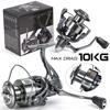 Sougaliyang 1000-6000 Spinning Fishing Reel 12BB Metal Spinning Fishing Reel 10kg Maximum Resistance Jig Reel for Saltwater and Freshwater