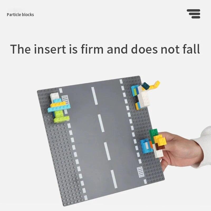 32X32 Классический дорожный строительный блок Базовая пластина Вид на город Дорожные фигурки Дорожные строительные игрушки Кирпичи 32 точки Пластиковые базовые пластины