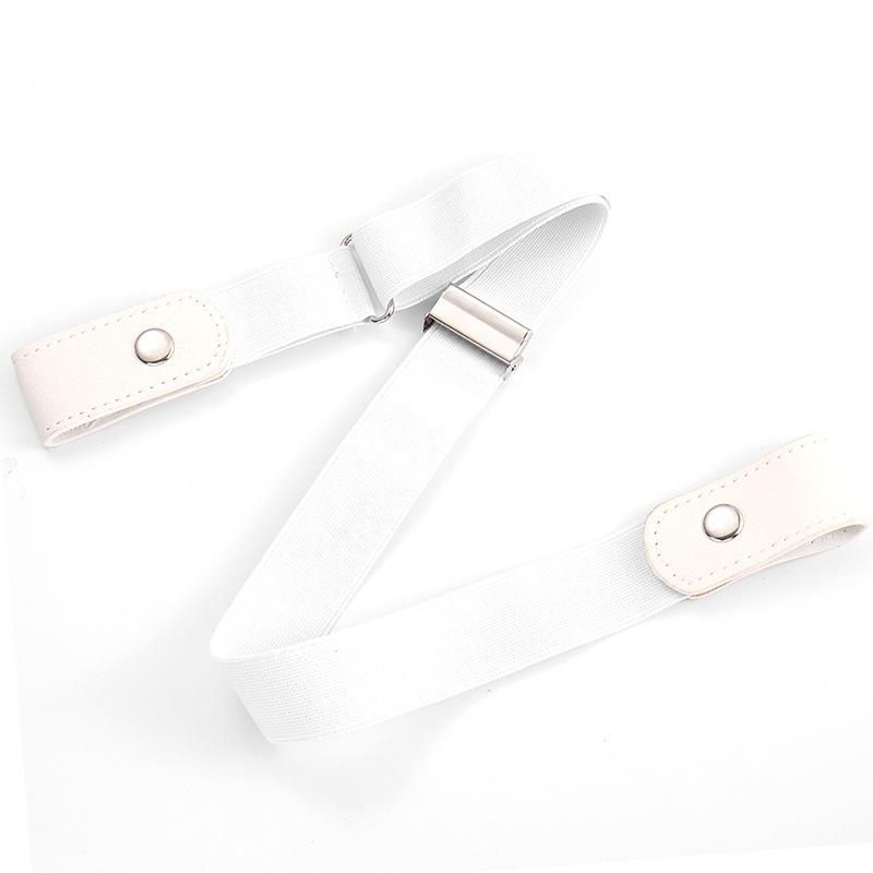 Adjustable Stretch Elastic Waist Band Invisible Belt Buckle-Free Belts Jean Pants Dress No Buckle Easy To Wear Waist Support