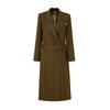 Trench Coat Autumn and Winter Women's Small Medium and Long Coat Temperament Advanced Feeling Waist Single-breasted Drape Feeling