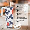 40oz Handled Vacuum Tumbler  Drop Shipping Blank Sublimation Cup for Teacher Appreciation Custom Souvenir Gift