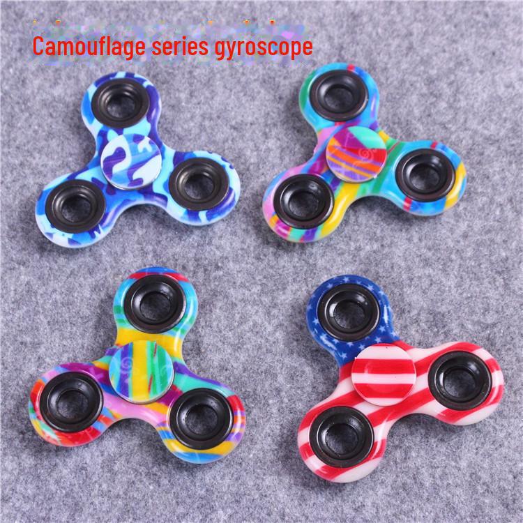 Цветная игрушка-спиннер с тремя и пятью листочками для снятия стресса