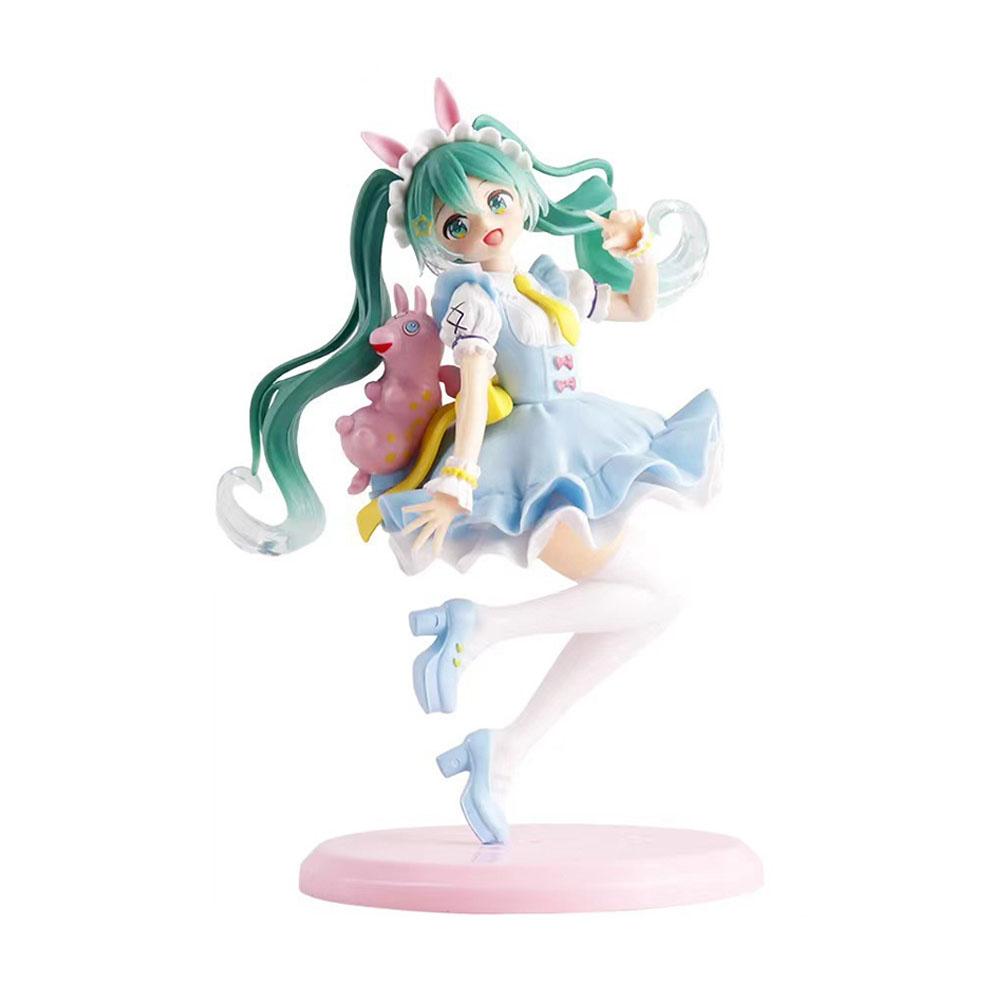 Hatsune Miku Figure Anime Girl Figure Desktop Decor Collectible Doll Present for Fans Future Vocaloid Statue Japanese Kawaii Otaku