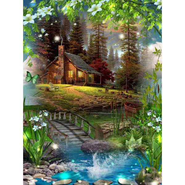 5D DIY Набор для алмазной живописи Весна и зима Искусство Алмазная вышивка Стразы Украшения для дома