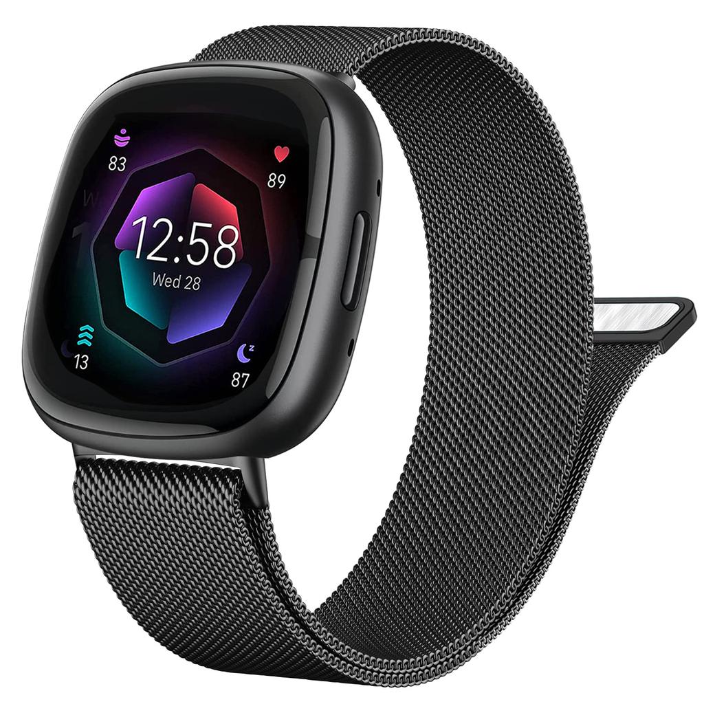 Миланский Loop ремешок для Fitbit versa 4 3 Ремешок Sense/Lite Магнитный Нержавеющая сталь металлический ремень Браслет correa Fitbit versa 2