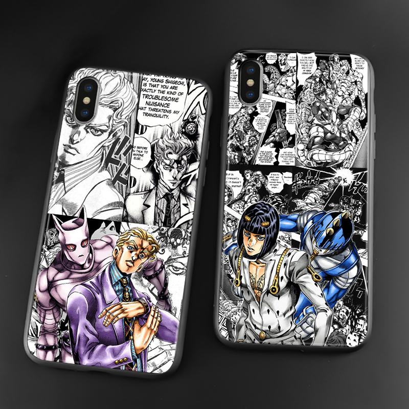 Мягкий силиконовый чехол для телефона JoJo's Bizarre Adventure с персонажем для iPhone 6s 7 8 Plus X XR XS 11 12 13 mini Pro Max