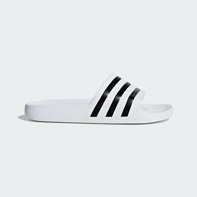 ADILETTE AQUA SLIDES Обувь Белые сандалии Шлепанцы Унисекс Спортивная одежда F35539 Обувь Белые/Основные черные/Обувь Белые