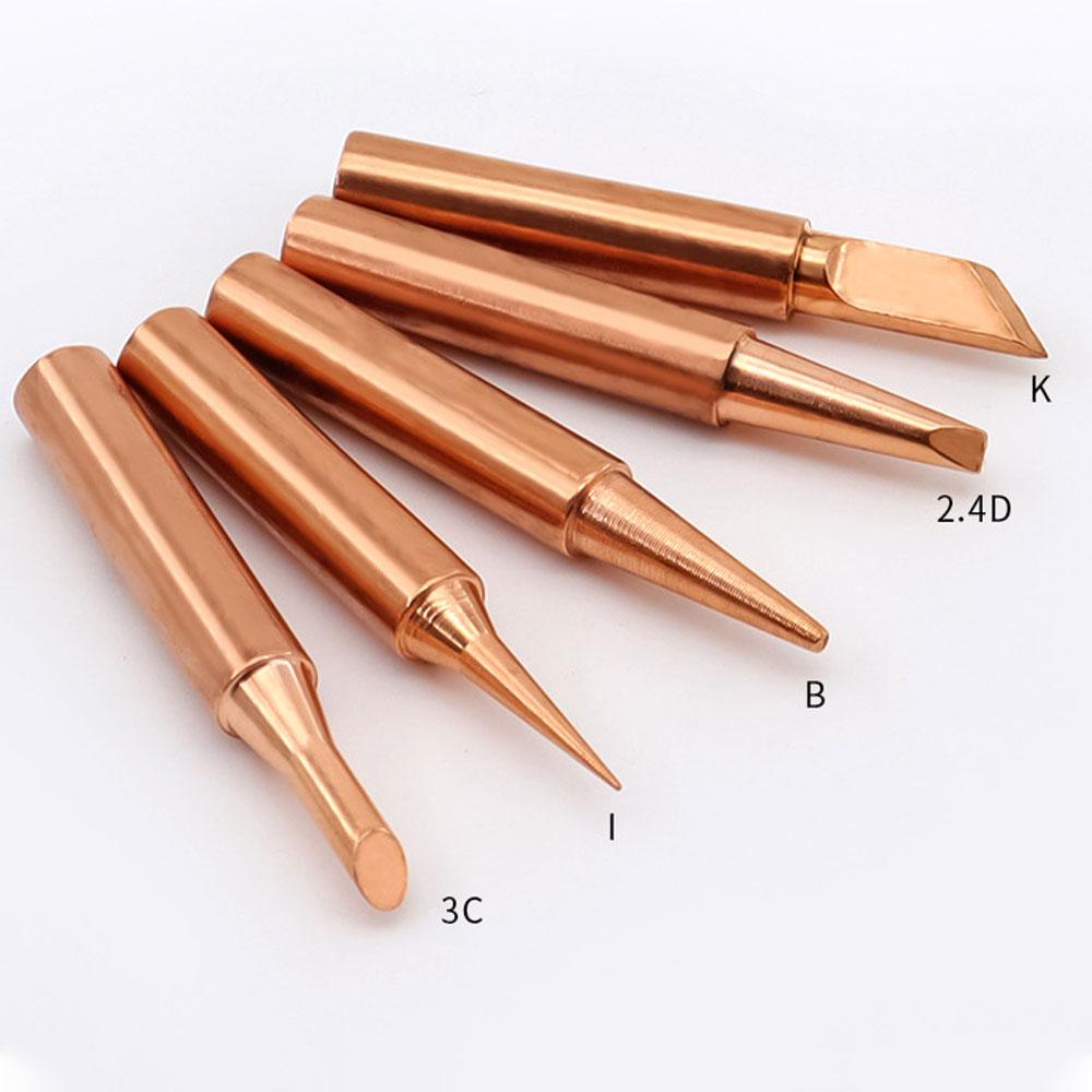 5PCS Soldering Iron 900M Soldering Iron Head Set Inside Hot Bare Copper Electric Soldering Iron Tip